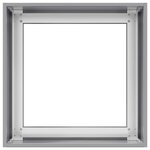 vidaXL Jardinière 40x40x40 cm acier galvanisé