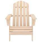 vidaXL Chaise de jardin Adirondack avec table Bois de sapin massif