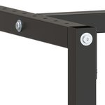 vidaXL Cadre de banc de travail Noir et rouge mat 220x57x79 cm Métal