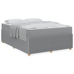 vidaXL Cadre de lit Autre Gris clair 140 x 200 cm tissu