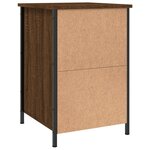 vidaXL Tables de chevet 2Pièces Chêne marron 40x42x60cm Bois d'ingénierie