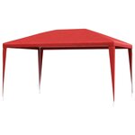 vidaXL Tente de fête 400 x 300 x 255 cm Rouge PE et acier