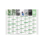 Calendrier mural  2023 - 14 mois - 27 x 21 cm - recyclé equology