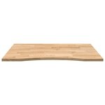 vidaXL Dessus de bureau non traité bois massif de chêne rectangulaire