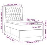 vidaXL Sommier à lattes de lit avec matelas Vert foncé 100x200 cm
