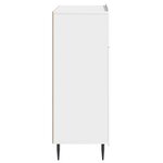 vidaXL Buffet Blanc brillant 66 x 34 5 x 92 cm Bois d'ingénierie