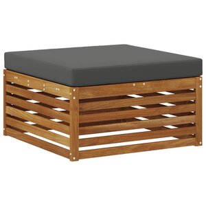 vidaXL Pouf d'Extérieur Bois d'Acacia Massif Naturel