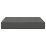 vidaXL Coussin de canapé d'extérieur Anthracite 60 x 60 x 8 cm