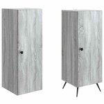 vidaXL Ensemble de Meubles 2 Pièces Sonoma gris Bois d'ingénierie