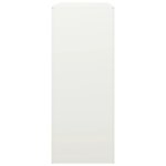 vidaXL Portant de bois de chauffage blanc 100x40x100 cm acier