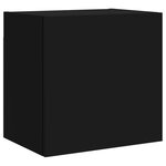 vidaXL Meubles TV muraux 2 Pièces noir 40 5x30x40 cm bois d'ingénierie