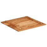 vidaXL Dessus de table bois massif d'acacia 15-16 mm 60x60 cm
