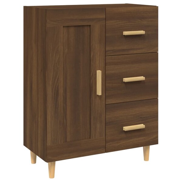 vidaXL Buffet Chêne marron 69 5x34x90 cm Bois d'ingénierie