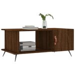 vidaXL Table basse chêne marron 90x50x40 cm bois d'ingénierie