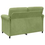 vidaXL Sofa 2 places Vert clair 138 x 83 x 95 cm Velours