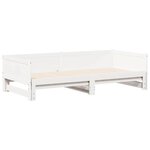 vidaXL Lit Pull-out de Jour Blanc 203 5 x 184 x 56 5 cm