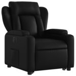 vidaXL Fauteuil inclinable électrique noir similicuir