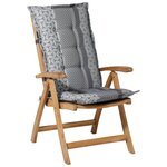 Madison Coussin de chaise à dossier haut Pasa 123x50 cm Gris