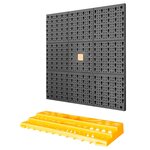 vidaXL Panneau porte-outils 500x1000 mm 50 crochets PP