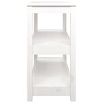 vidaXL Table console Blanc 110x40x74 cm Bois massif de pin