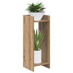 vidaXL Support de Plante 2 pièces Chêne artisanal 30 x 30 x 80 cm