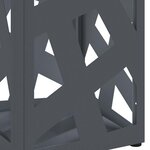 vidaXL Porte-parapluie Anthracite 15 5 x 15 5 x 49 cm Acier
