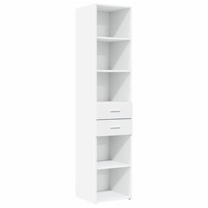 vidaXL Buffet haut blanc 40x42 5x185 cm bois d'ingénierie