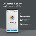 Boîte aux lettres et colis 2-en-1 connectée Boks One + Porte arrière pour encastrement (RAL 7016)