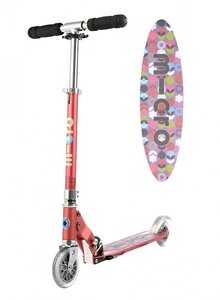 Trottinette  Sprite Spécial Edition Framboise Anodisé Grip Floral