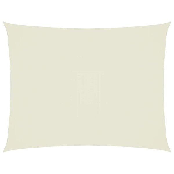 vidaXL Voile de parasol tissu oxford rectangulaire 4x5 m crème