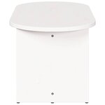 vidaXL Table basse Blanc 80 x 39 5 x 35 cm Bois de pin massif
