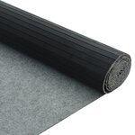 vidaXL Cloison de séparation noir 165x400 cm bambou