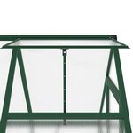 vidaXL Serre avec cadre de base vert 169x114x202 cm aluminium