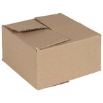 vidaXL Boîte Pliable avec stockage 50 Pièces Marron 15 x 15 x 8 cm Carton