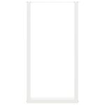 vidaXL Pieds de table de bar en U  2 pièces  blanc  60 x (110-111) cm  acier