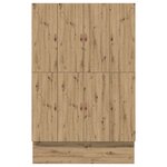 vidaXL Lit de rangement Artisan en chêne 150x200 cm
