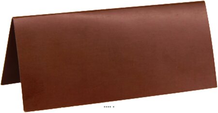Marque place x10 chocolat en carton 3 x 7 cm - couleur: chocolat