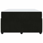 vidaXL Cadre de lit avec matelas Noir 120 x 190 cm tissu