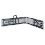 vidaXL Bancs de jardin pliables lot de 2 180 cm PEHD Blanc