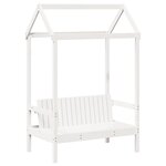 vidaXL Ensemble de lit de jour et de banc et toit 90x190 cm pin massif