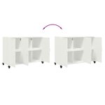 vidaXL Buffet blanc 100 5x39x72 cm acier
