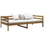vidaXL Lit de jour sans matelas marron miel 90x190 cm bois pin massif
