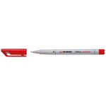 Feutre pour transaprent ohpen encre soluble pte médium rouge x 10 stabilo