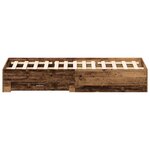 vidaXL Cadre de lit avec tiroirs avec tiroir Bois ancien 180 x 200 cm