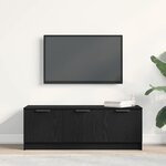 vidaXL Meuble TV Chêne noir 102 x 35 x 36 5 cm Bois d'ingénierie