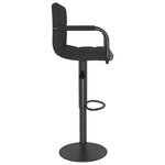 vidaXL Tabouret de bar Noir Tissu