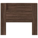 vidaXL Armoire tête de lit avec LED chêne marron 120x16 5x103 5 cm
