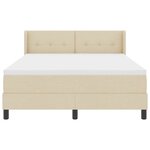 vidaXL Lit boxspring avec matelas avec matelas Crème 140 x 200 cm