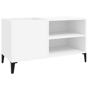 vidaXL Armoire à disques blanc 84 5x38x48 cm bois d'ingénierie