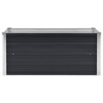 vidaXL Lit surélevé de jardin Anthracite 100x40x45 cm Acier galvanisé